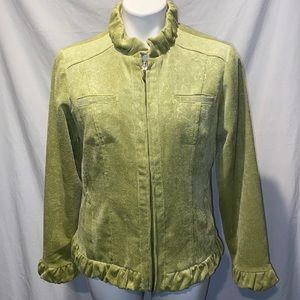 Chico’s lime jacket size 1 (med. 8)